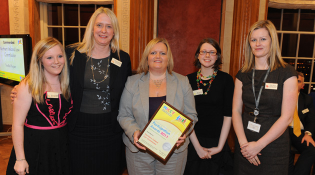 Photograph of NICCY Participation Awards to NI Law Commission Bail Project Team and Youth Panel
